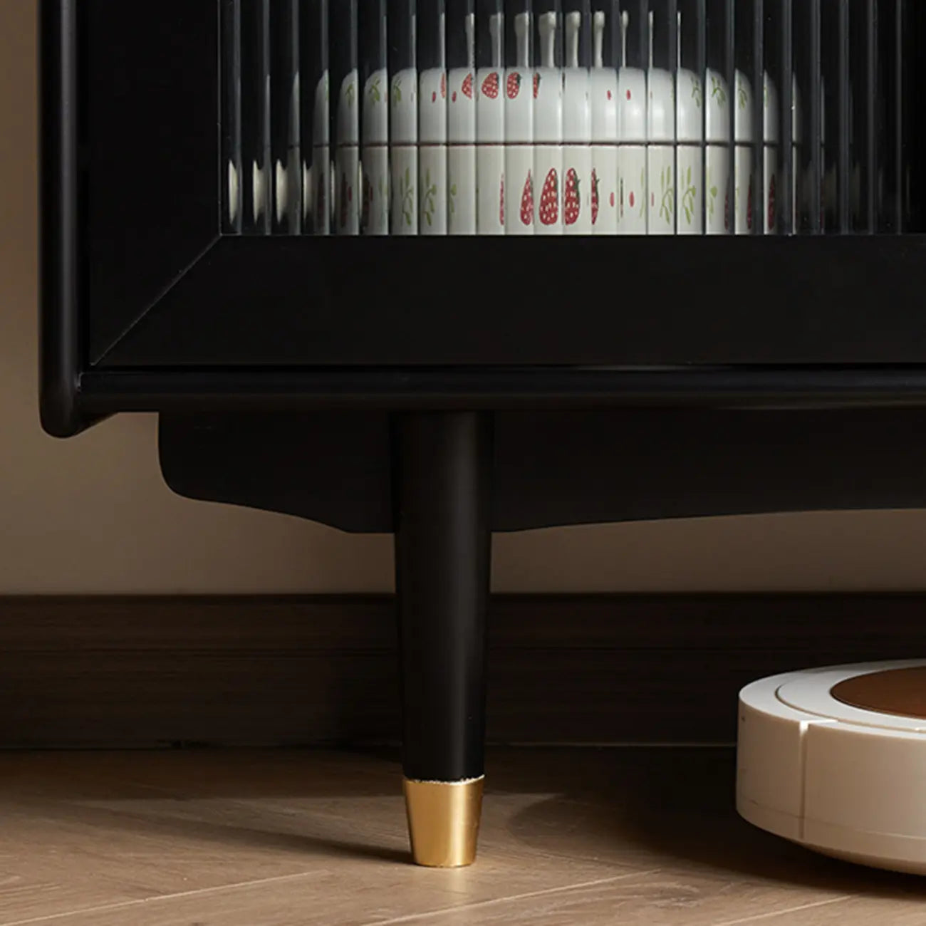 Meuble de cuisine polyvalent en bois espresso moderne