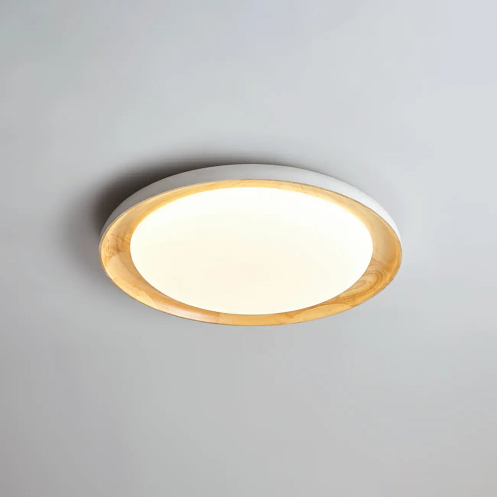 Plafonnier LED encastré finition naturelle pour chambre