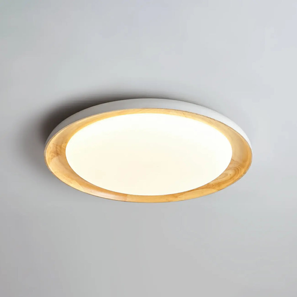 Plafonnier LED encastré finition naturelle pour chambre