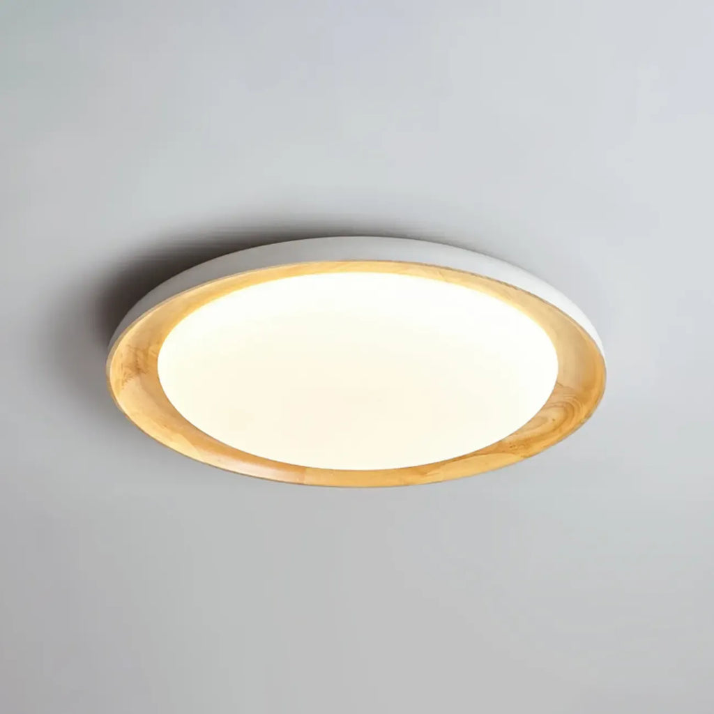 Plafonnier LED encastré finition naturelle pour chambre