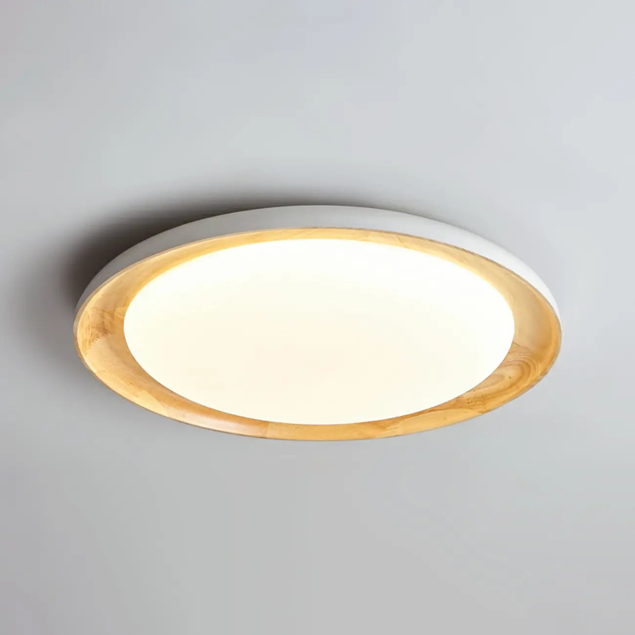 Plafonnier LED encastré finition naturelle pour chambre
