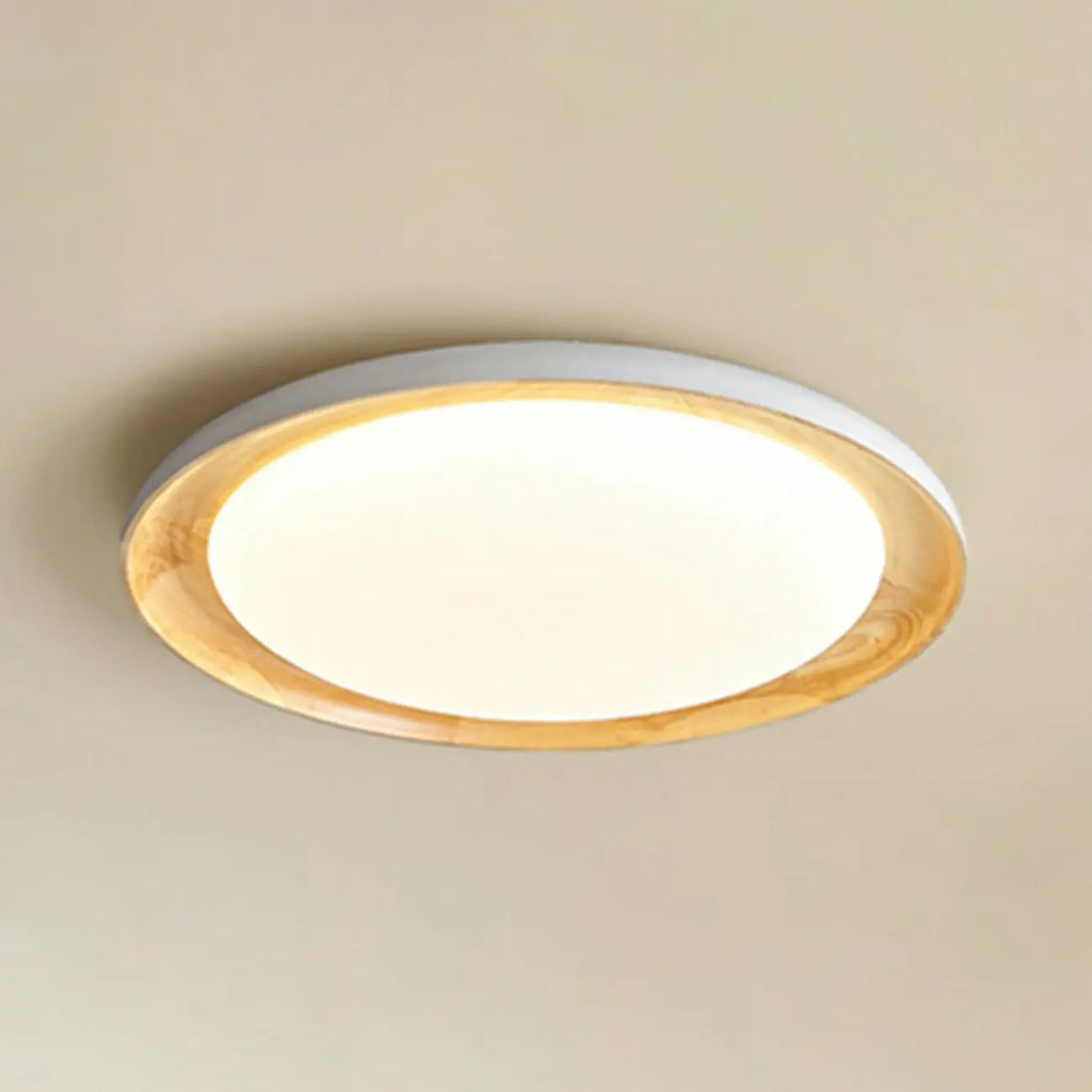 Plafonnier LED encastré finition naturelle pour chambre