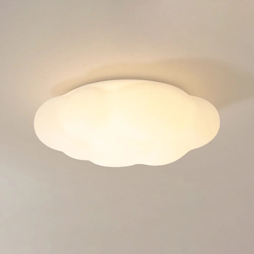 Plafonnier LED géométrique blanc moderne à intensité variable, encastré