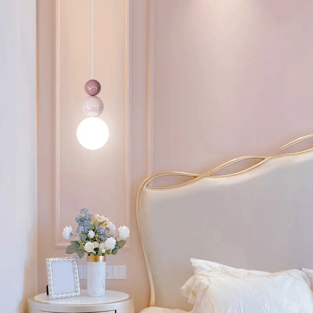 Suspension globe contemporaine avec cordons réglables pour salle à manger