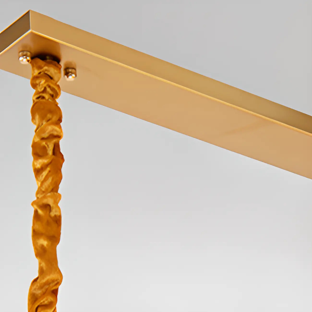 Suspension moderne rectangulaire en cristal réglable pour îlot de cuisine