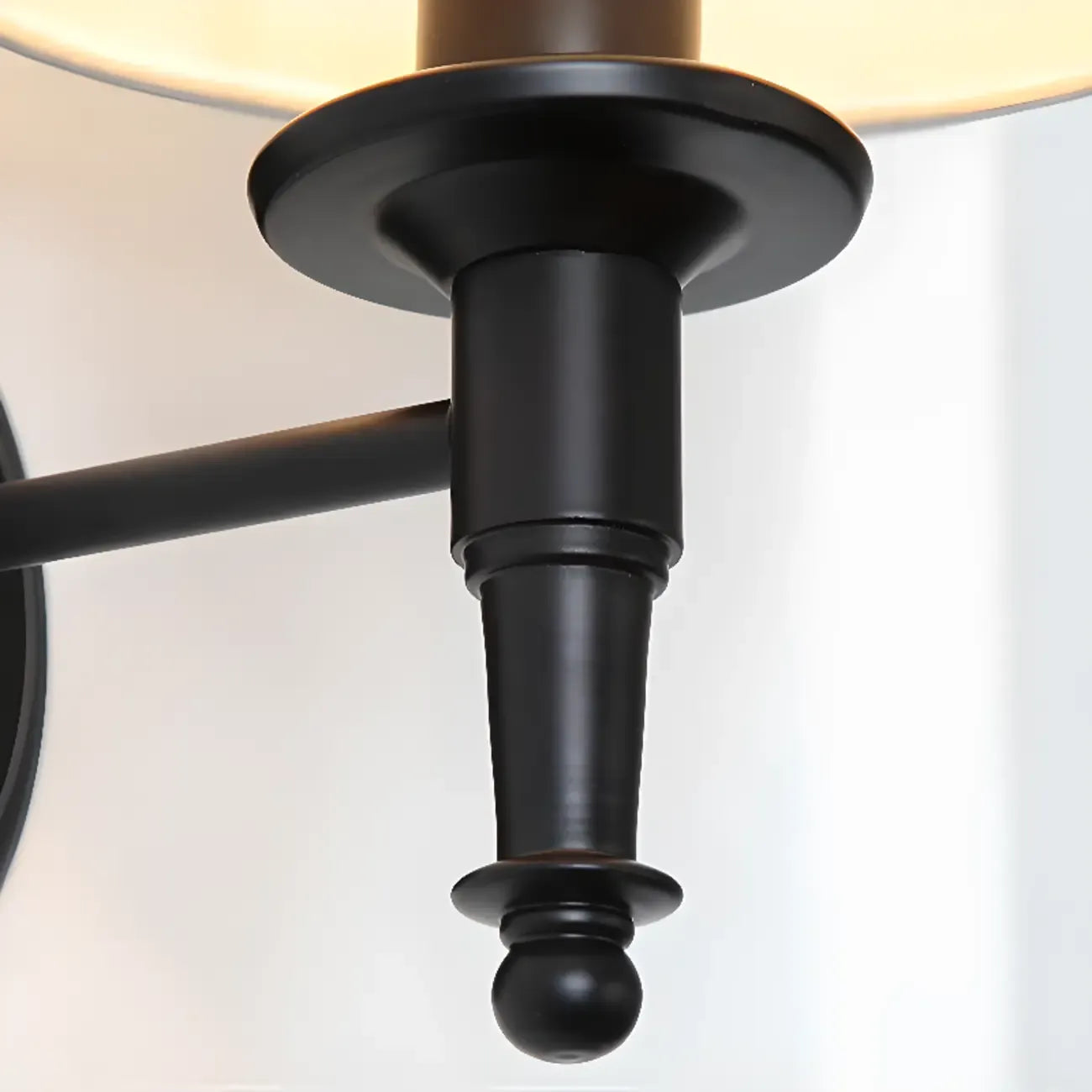 Applique murale conique vintage en tissu mat