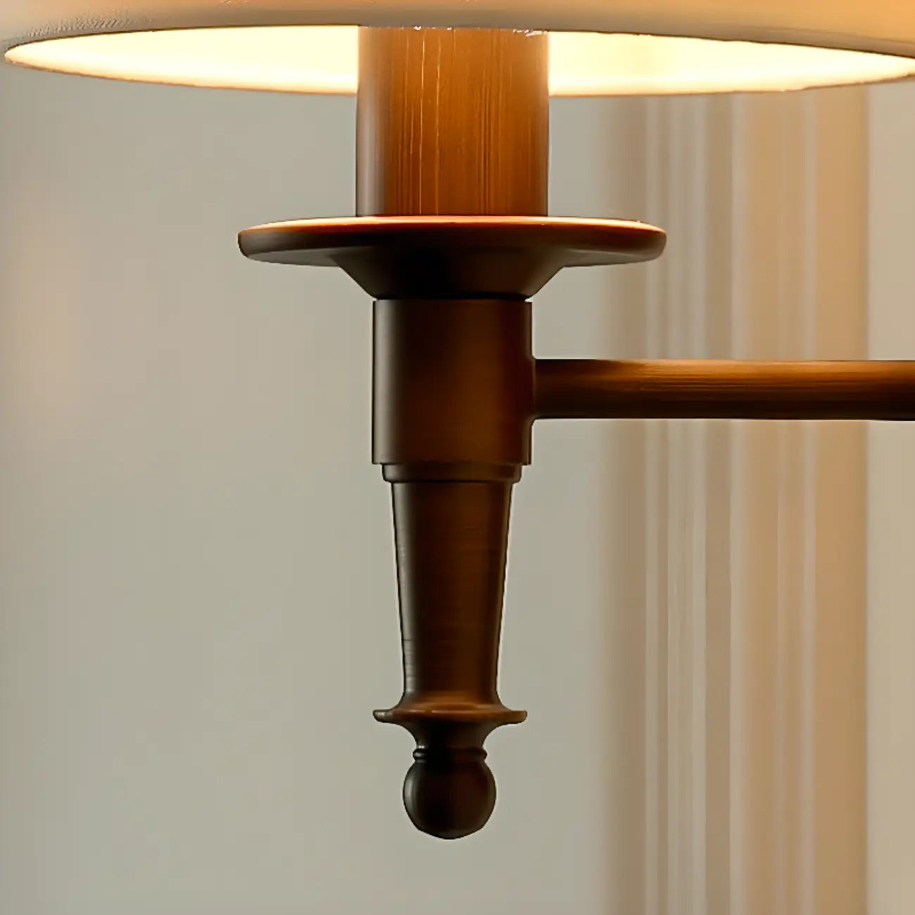 Applique murale conique vintage en tissu mat