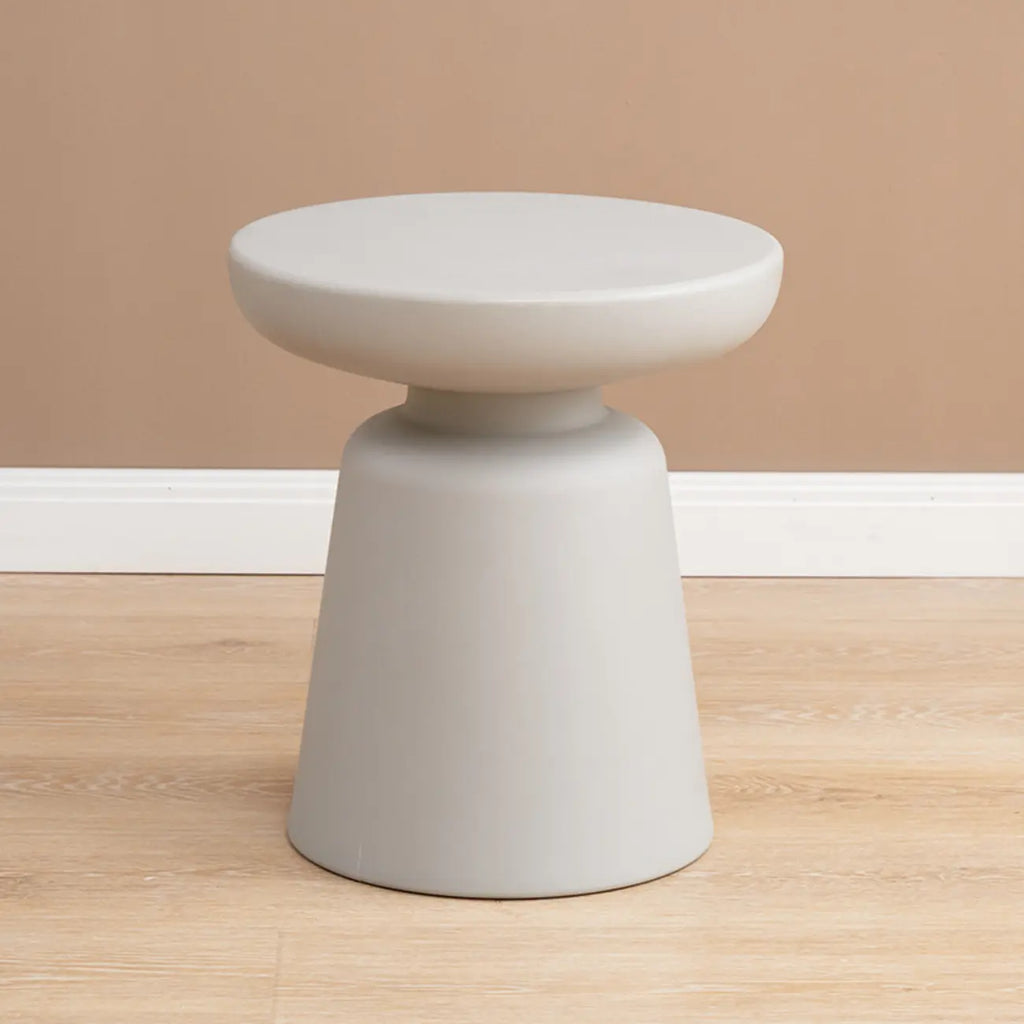 Table d'appoint ronde minimaliste en plastique pour salon