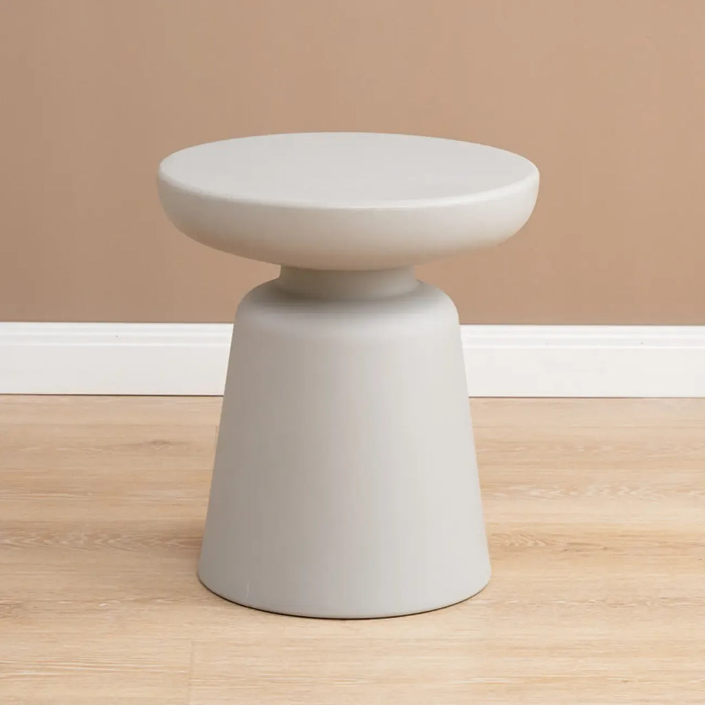 Table d'appoint ronde minimaliste en plastique pour salon