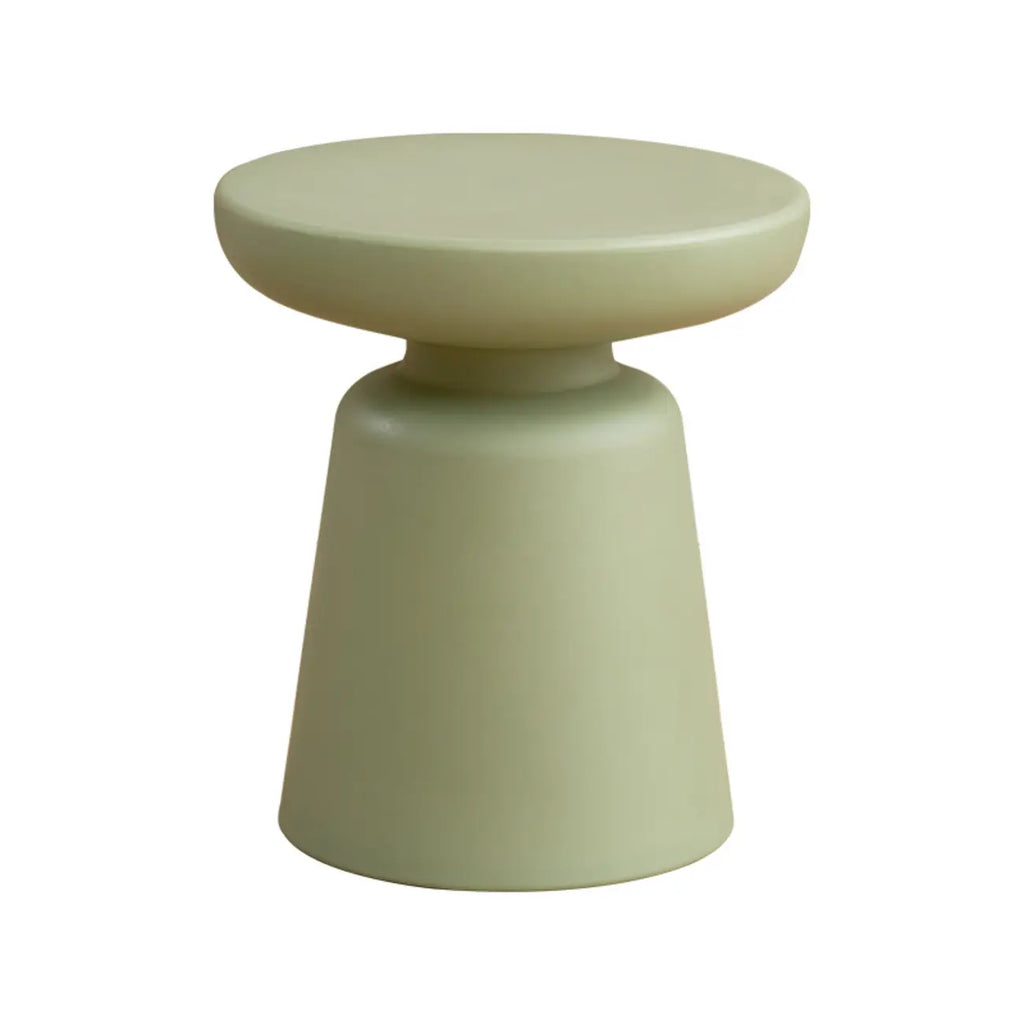 Table d'appoint ronde minimaliste en plastique pour salon