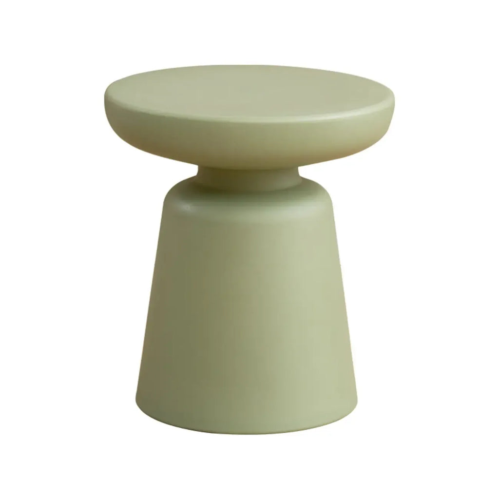 Table d'appoint ronde minimaliste en plastique pour salon