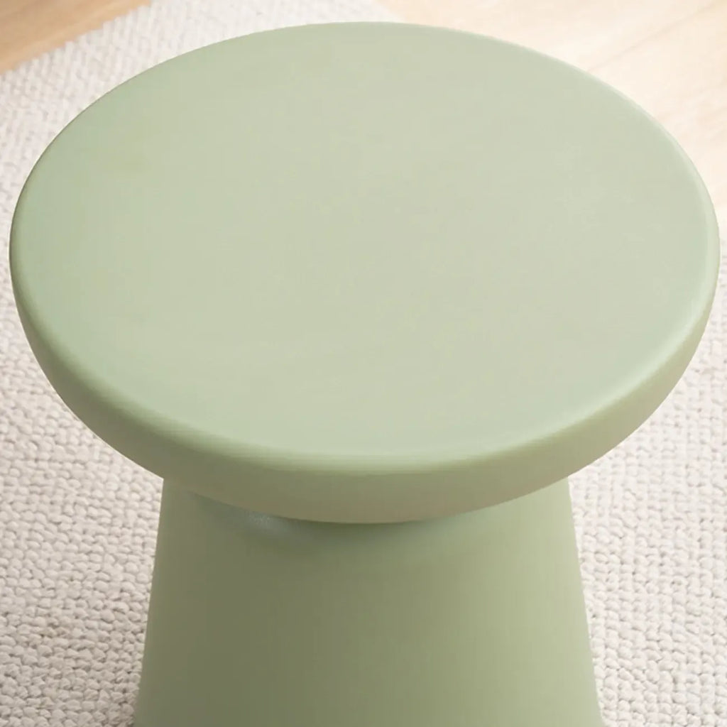 Table d'appoint ronde minimaliste en plastique pour salon