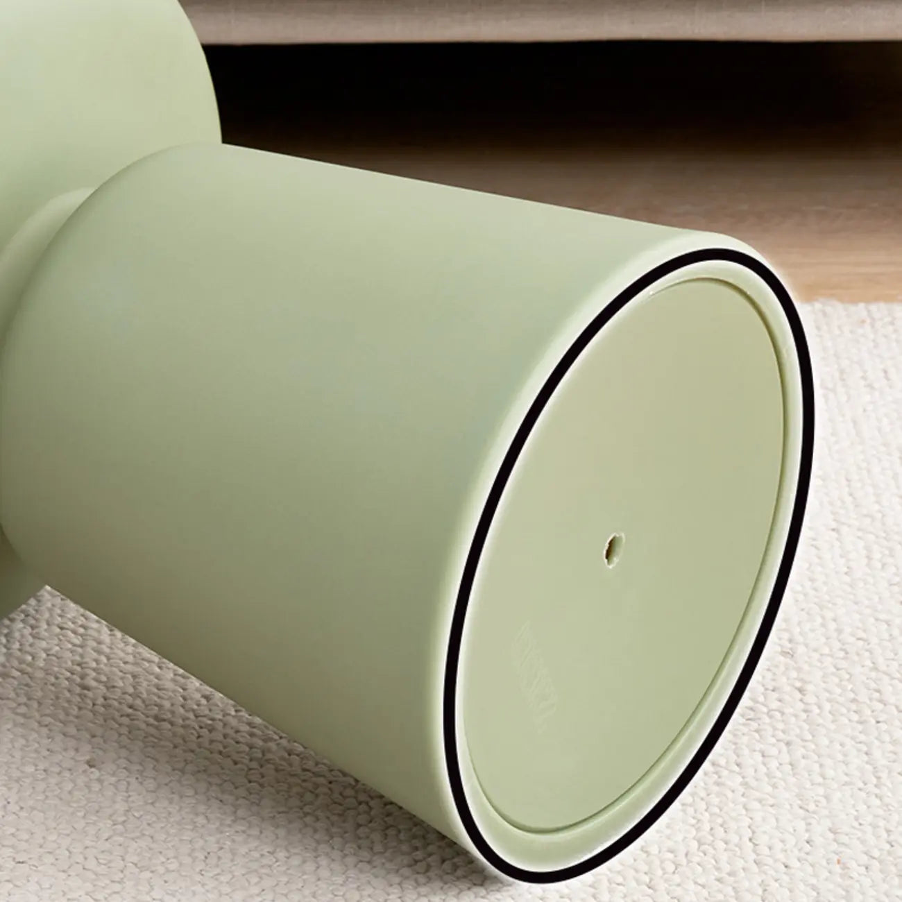 Table d'appoint ronde minimaliste en plastique pour salon