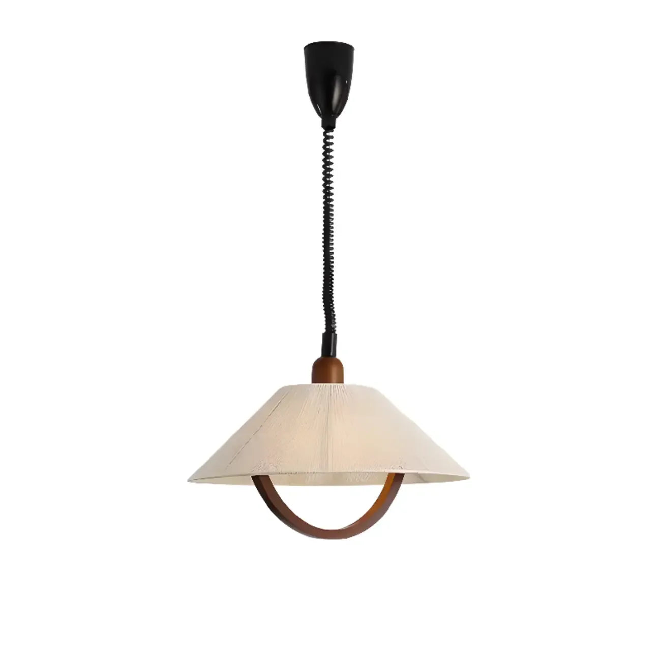 Suspension moderne géométrique en tissu, réglable, pour salle à manger