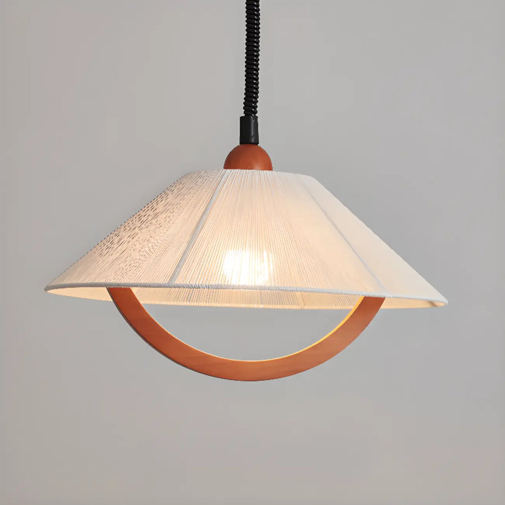 Suspension moderne géométrique en tissu, réglable, pour salle à manger