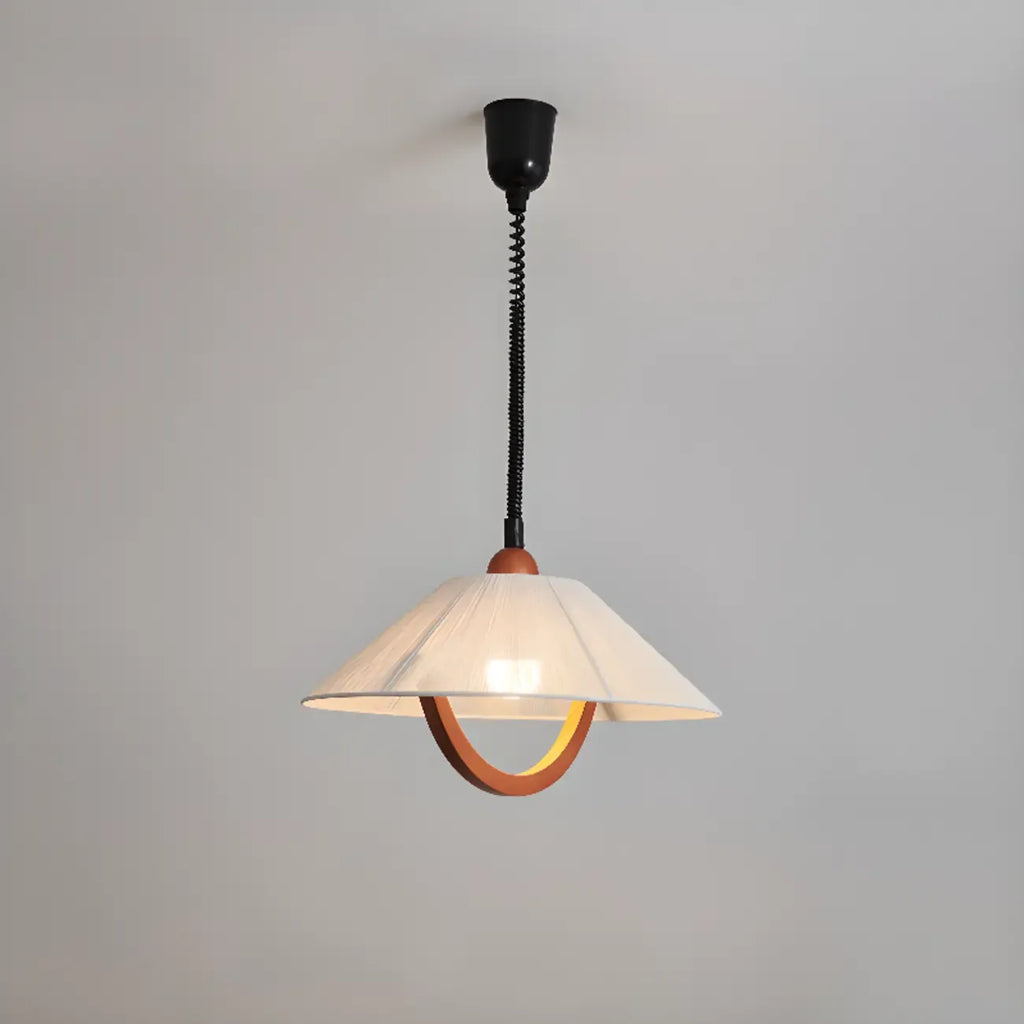 Suspension moderne géométrique en tissu, réglable, pour salle à manger