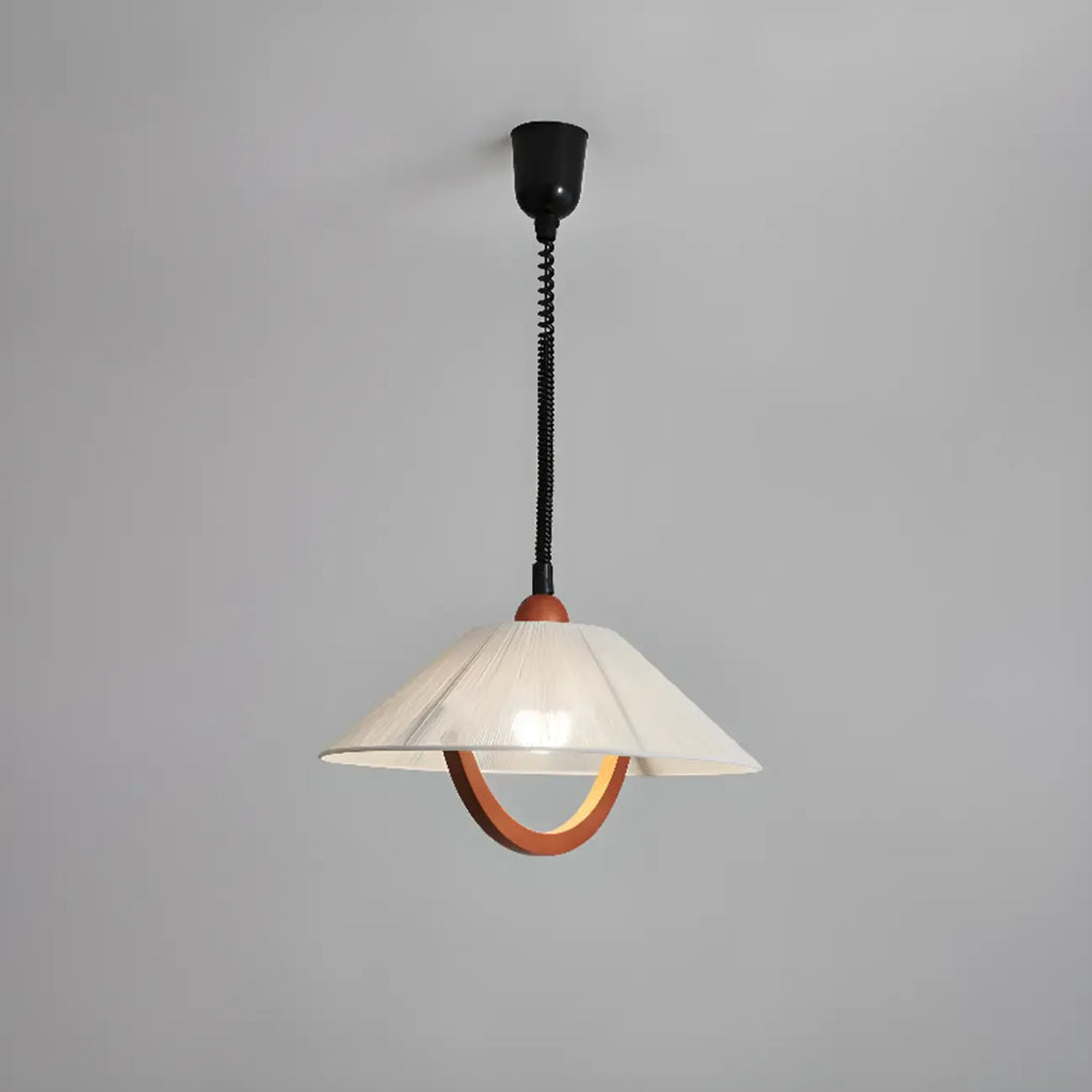 Suspension moderne géométrique en tissu, réglable, pour salle à manger