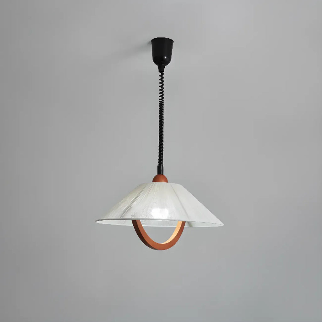 Suspension moderne géométrique en tissu, réglable, pour salle à manger