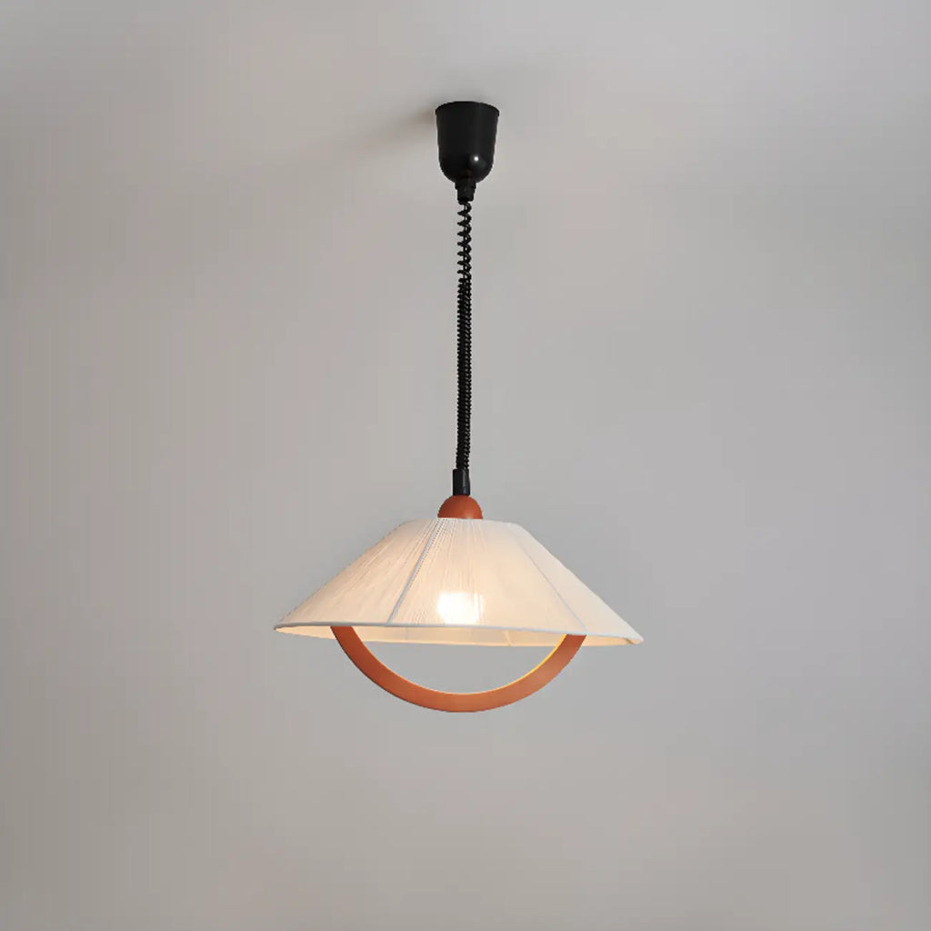 Suspension moderne géométrique en tissu, réglable, pour salle à manger