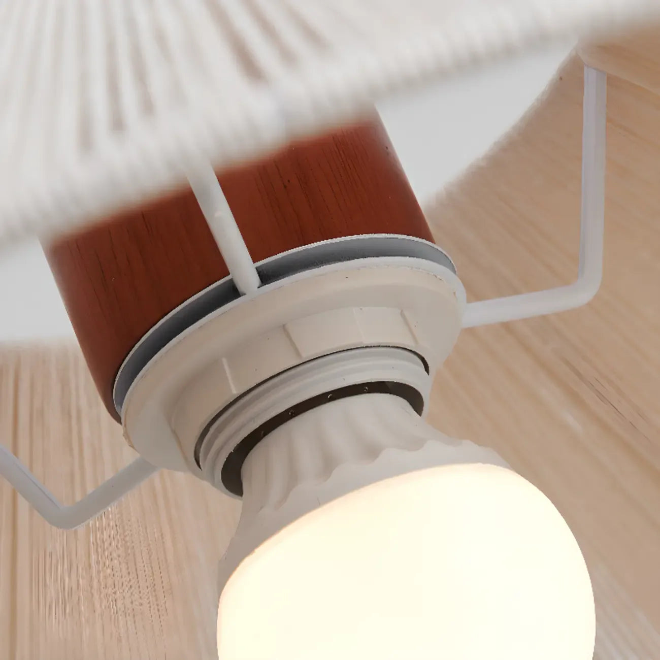 Suspension moderne géométrique en tissu, réglable, pour salle à manger