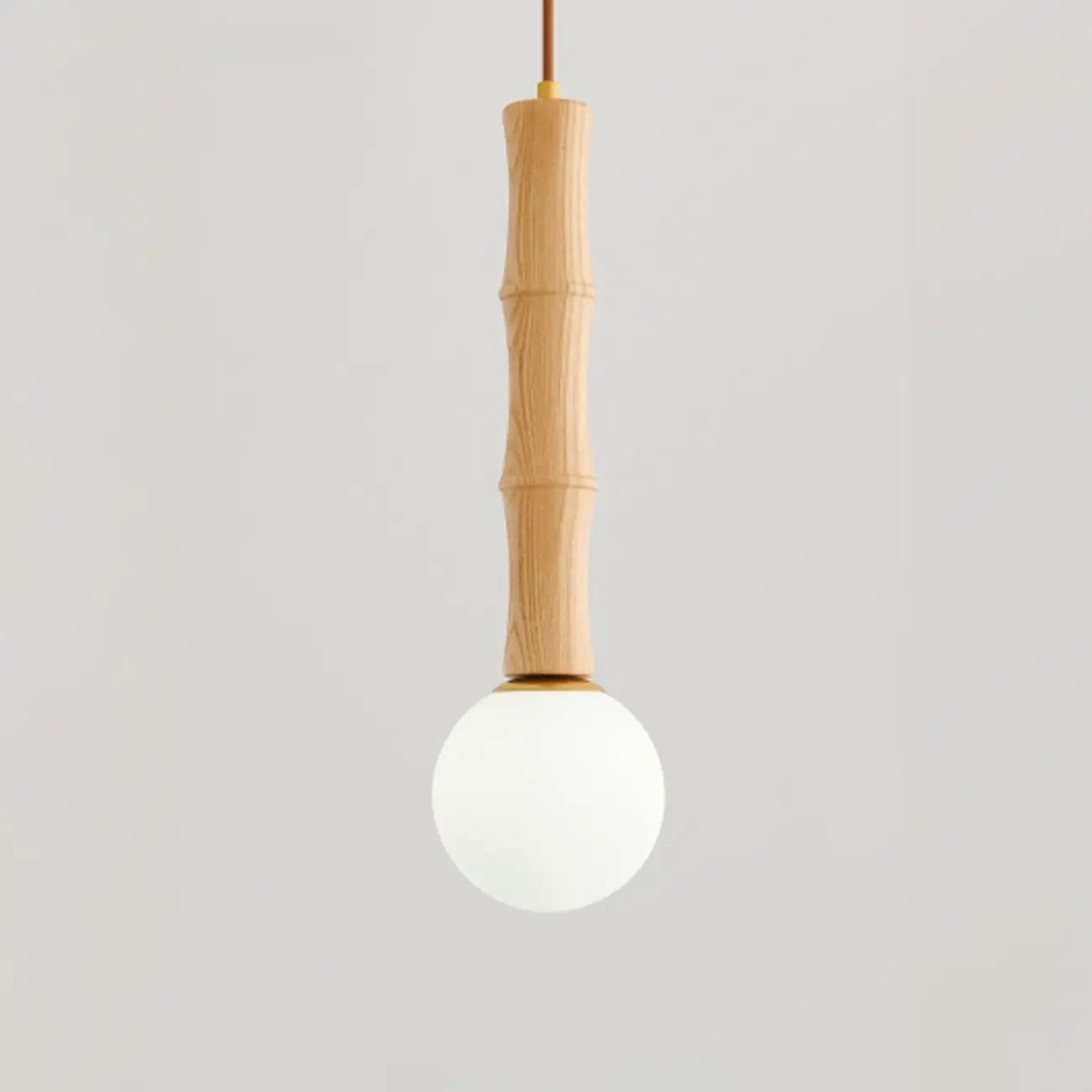 Suspension réglable en bois et verre avec globe