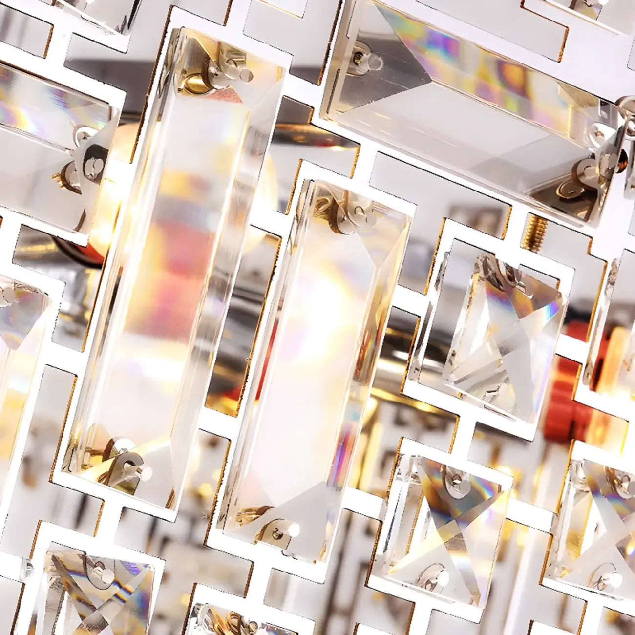 Suspension LED moderne en cristal pour îlot de cuisine, avec variateur à 3 niveaux d'intensité.