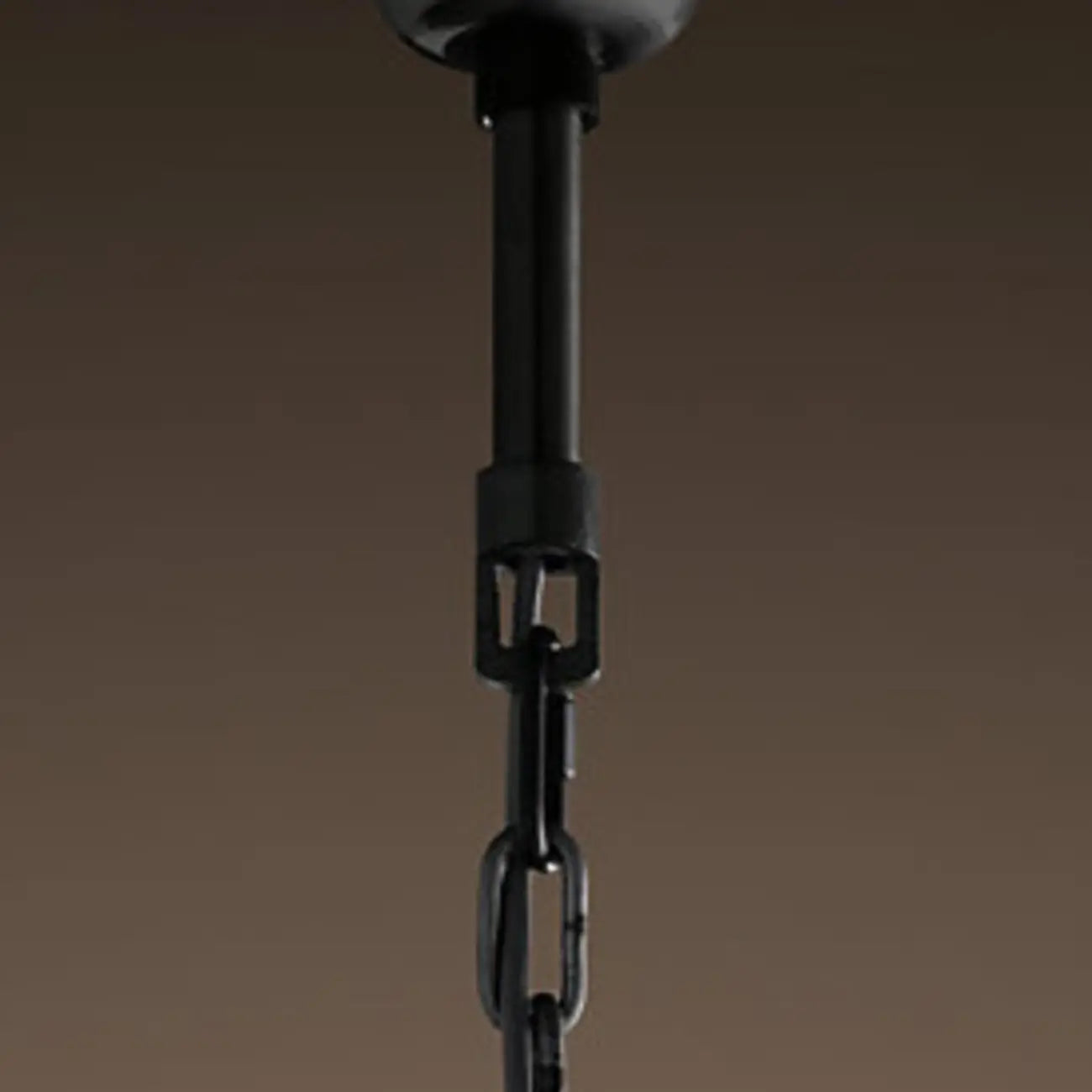 Lustre tambour en cristal et métal noir moderne