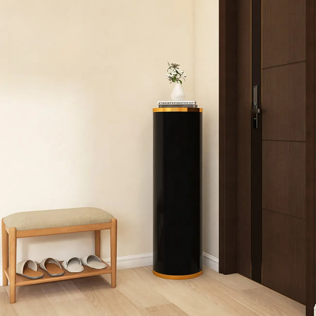 Armoire à chaussures cylindrique rotative en métal