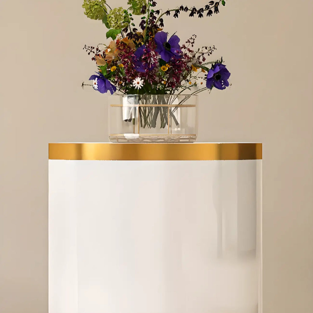 Armoire à chaussures cylindrique rotative en métal