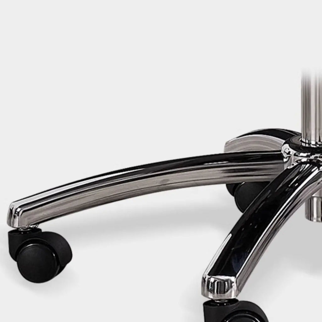 Fauteuil de bureau pivotant et inclinable en cuir beige réglable