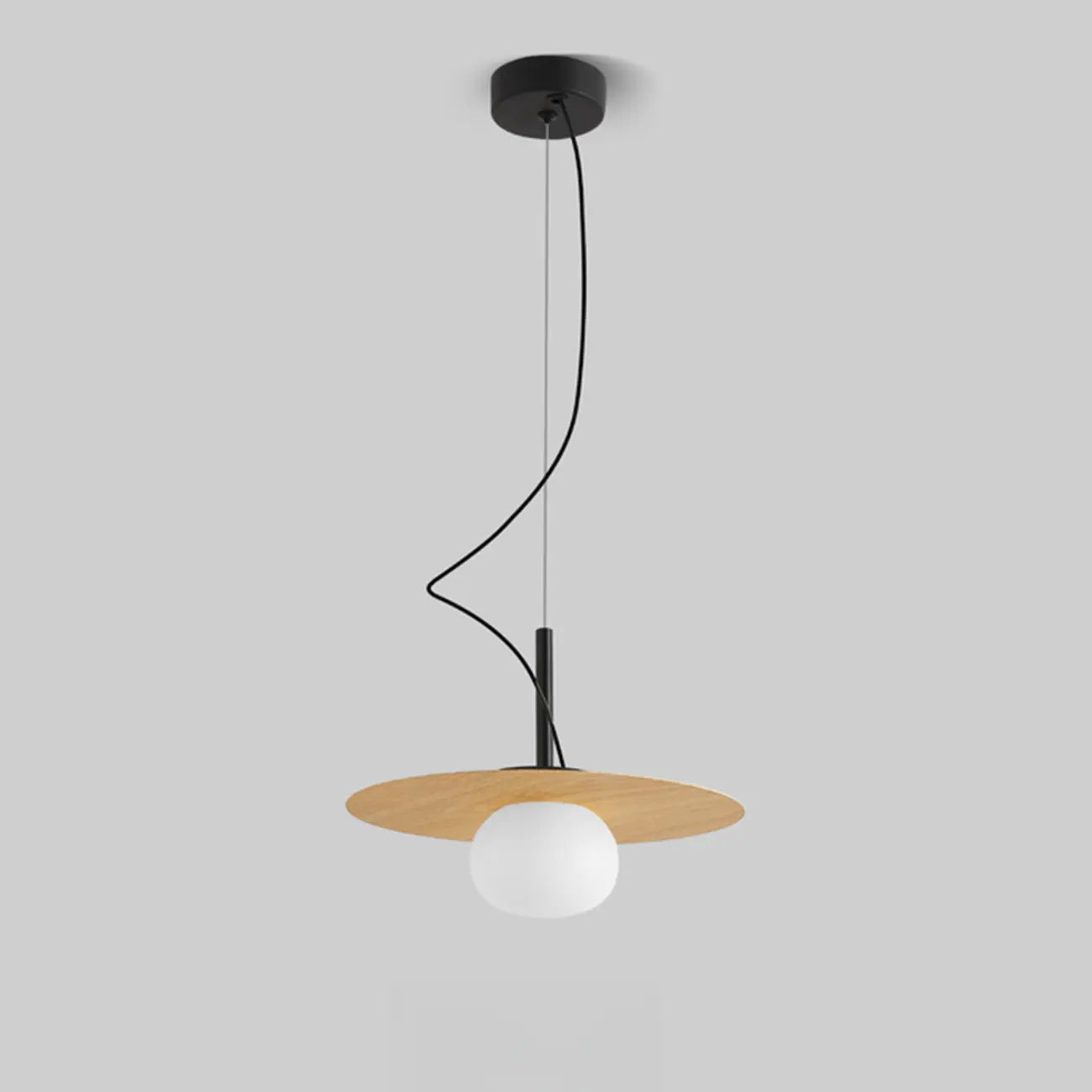 Suspension élégante et moderne en résine blanche pour îlot de salle à manger