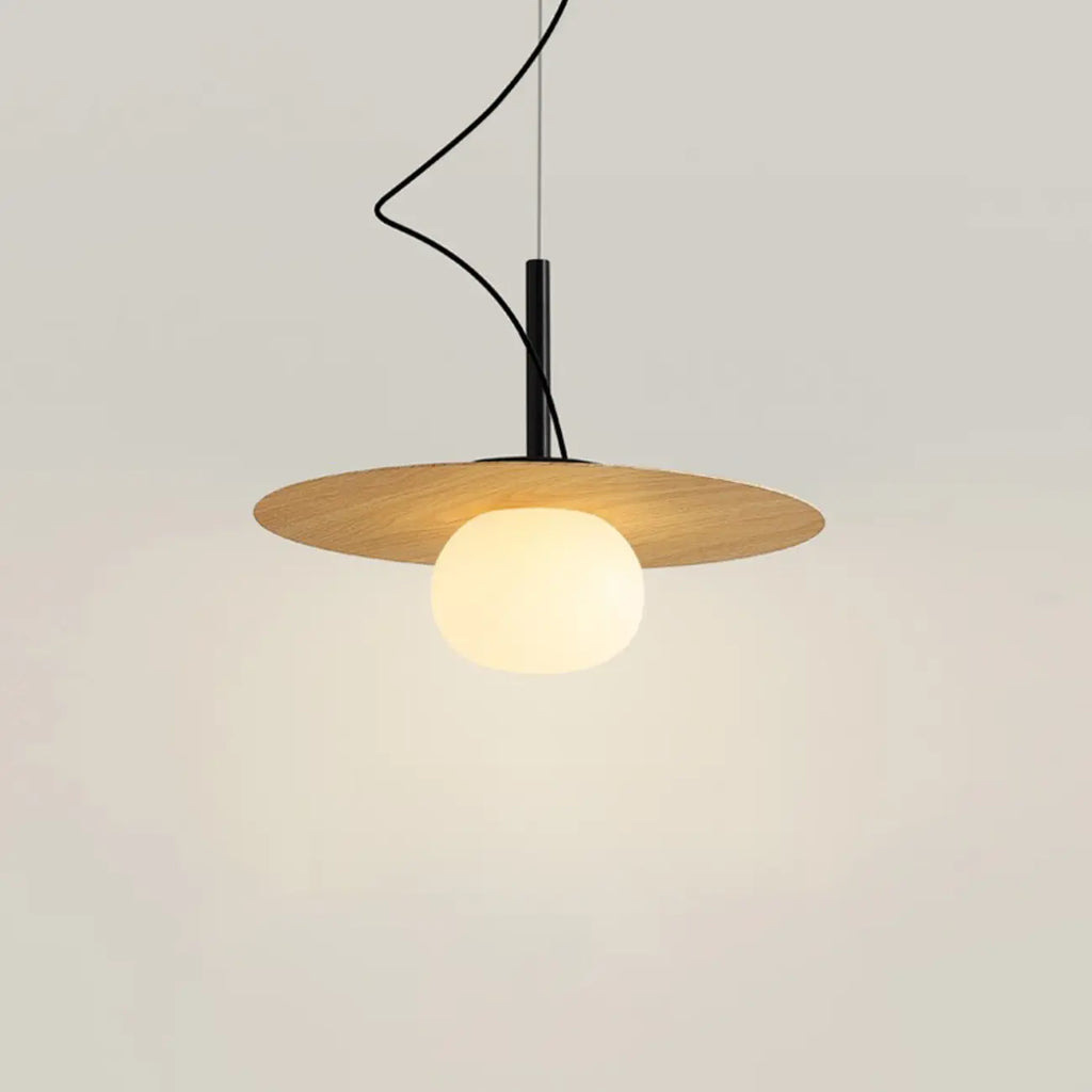 Suspension élégante et moderne en résine blanche pour îlot de salle à manger