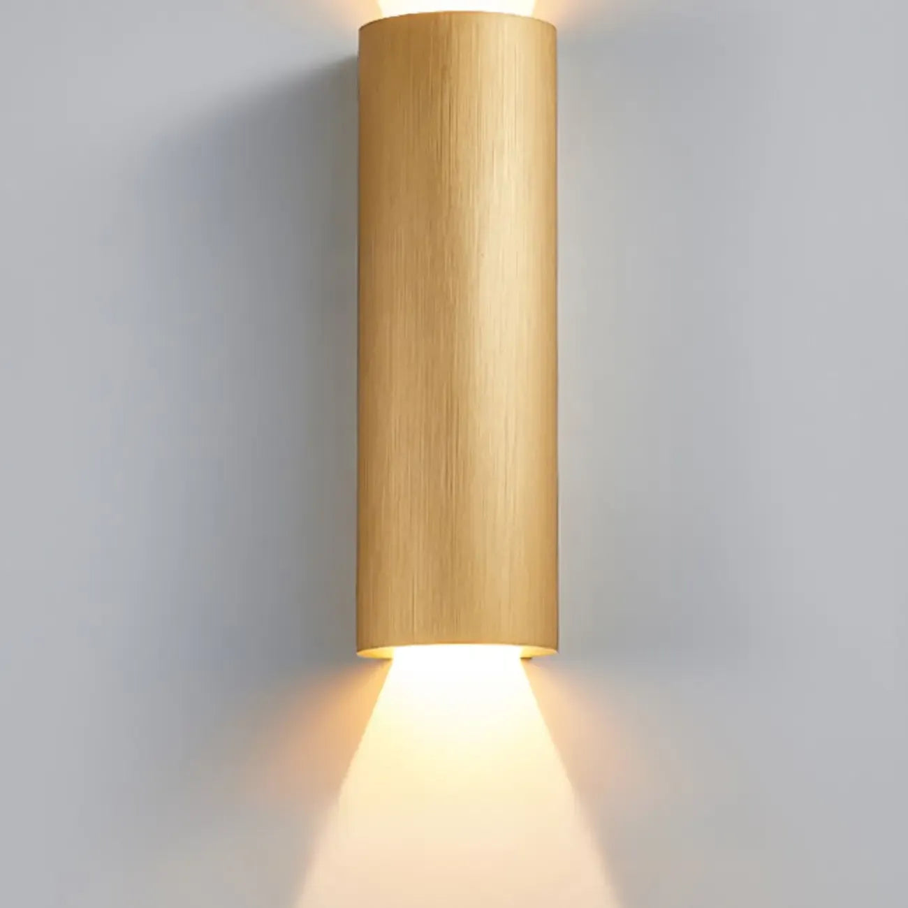 Applique murale cylindrique miniature en métal, éclairage LED chaud, orientable vers le haut ou vers le bas