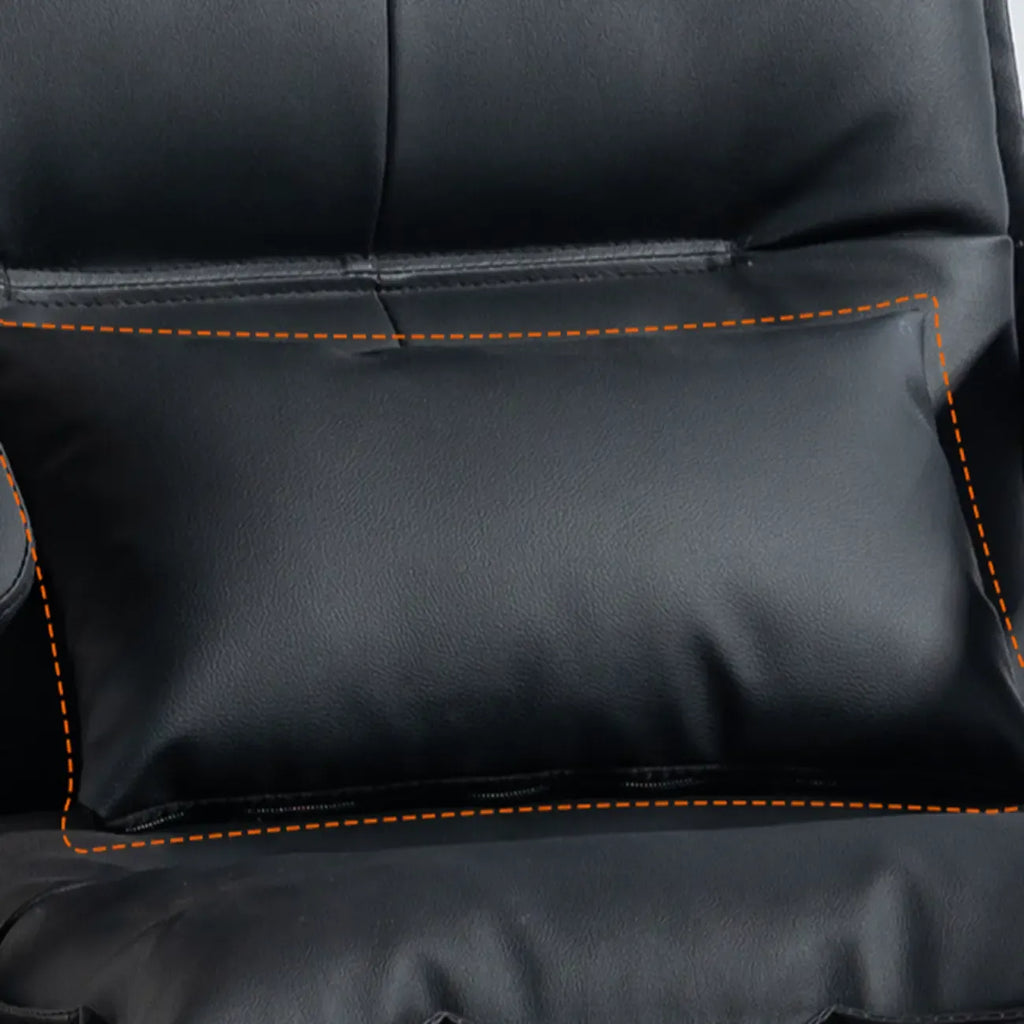 Fauteuil de direction inclinable moderne en cuir marron