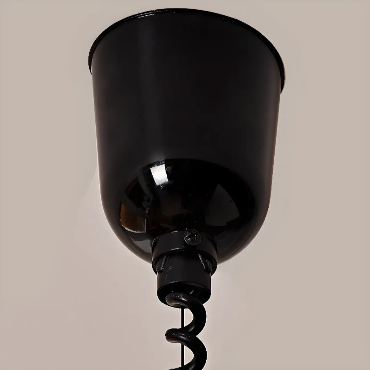 Suspension LED élégante en tissu marron Vintage Blossom