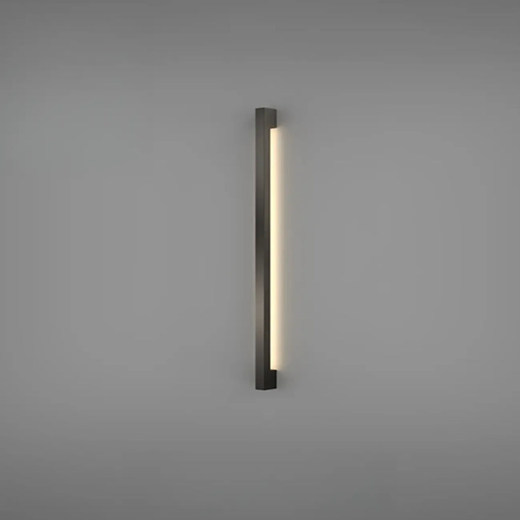 Applique murale minimaliste en tube de métal acrylique et LED