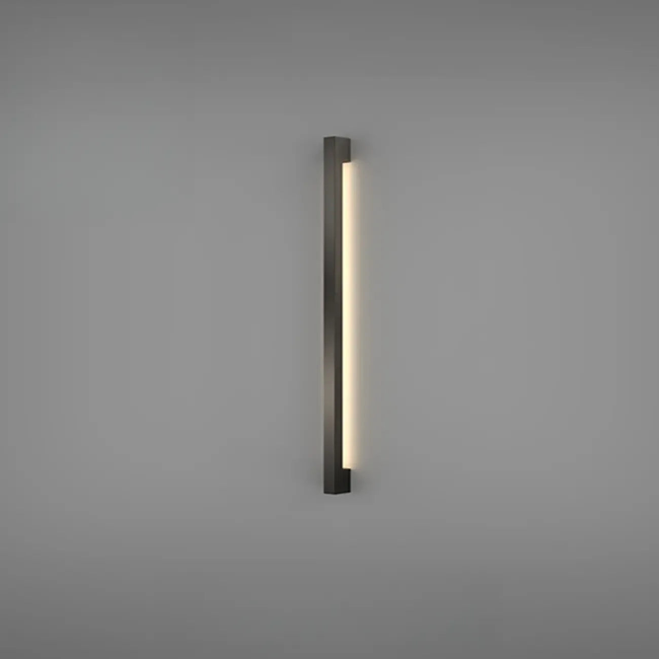 Applique murale minimaliste en tube de métal acrylique et LED