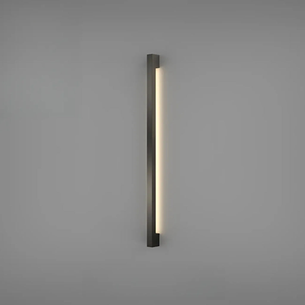 Applique murale minimaliste en tube de métal acrylique et LED