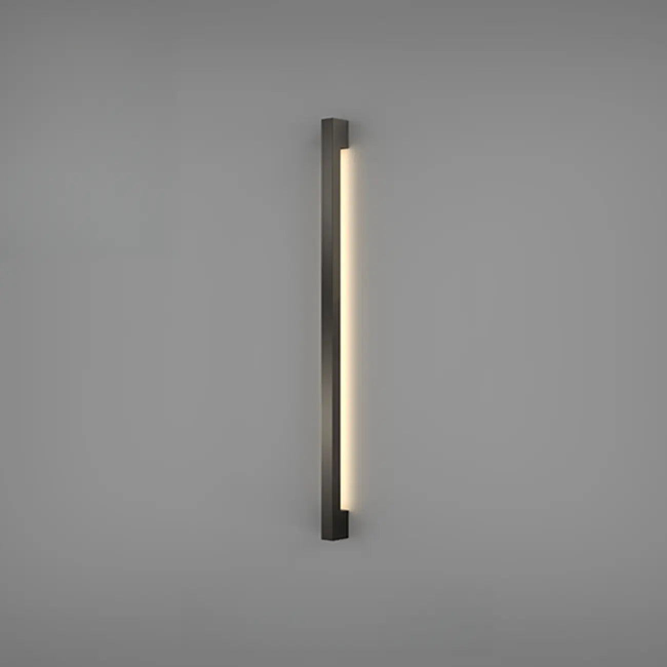 Applique murale minimaliste en tube de métal acrylique et LED