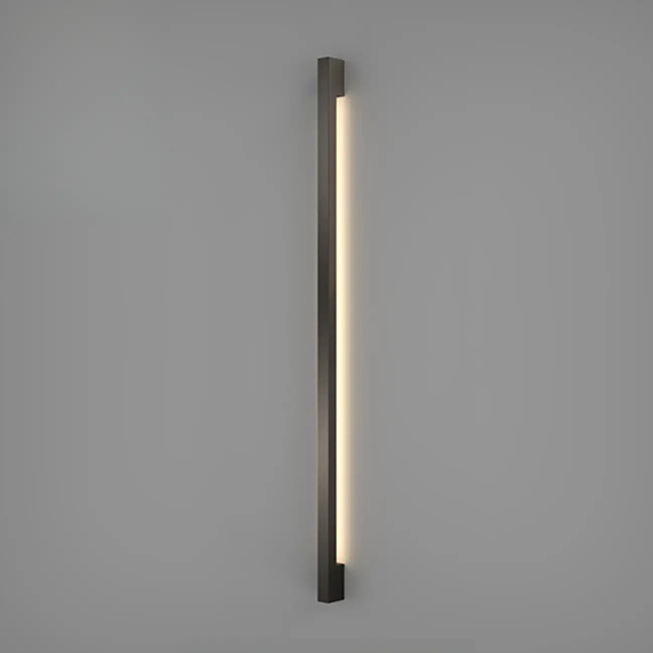 Applique murale minimaliste en tube de métal acrylique et LED