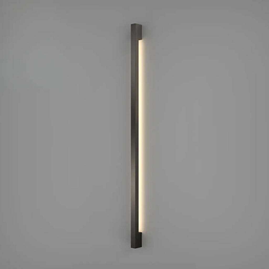 Applique murale minimaliste en tube de métal acrylique et LED