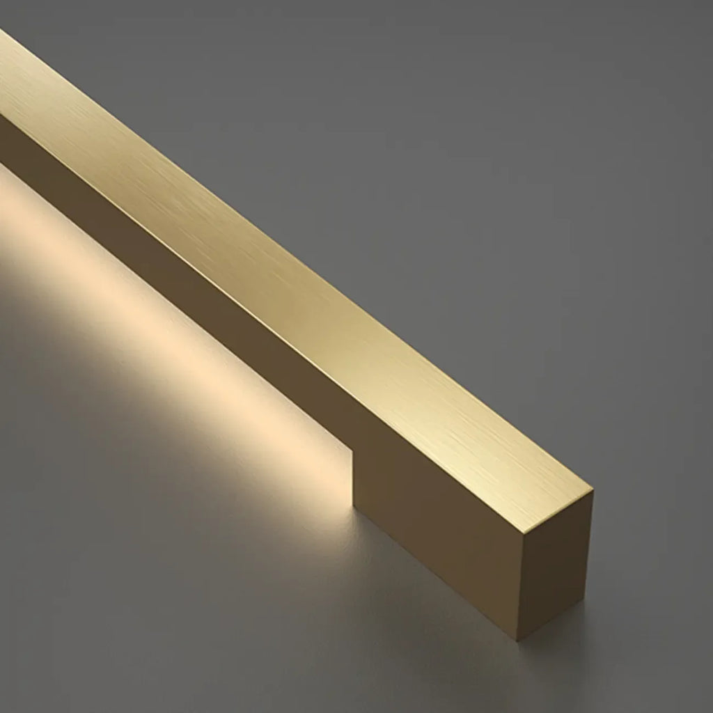 Applique murale minimaliste en tube de métal acrylique et LED