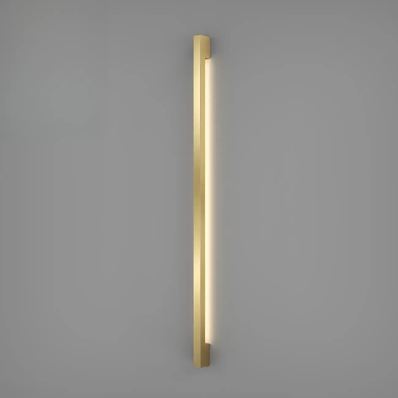 Applique murale minimaliste en tube de métal acrylique et LED