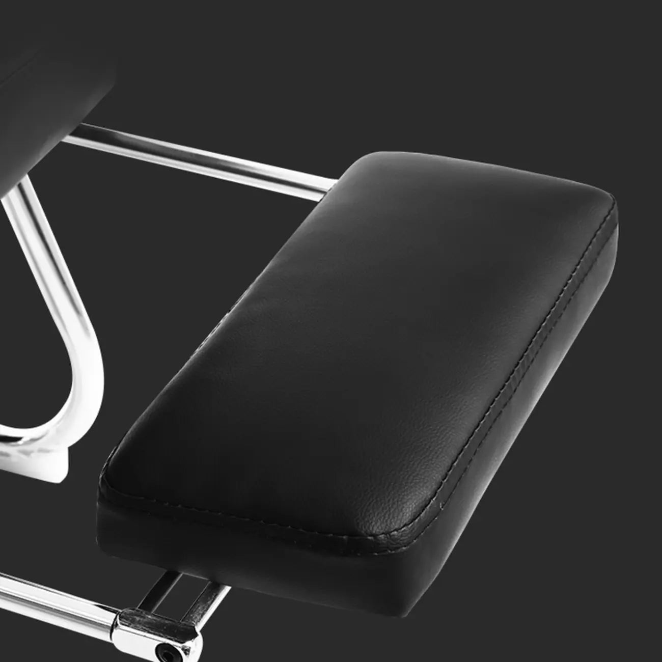 Fauteuil de bureau inclinable élégant en cuir marron