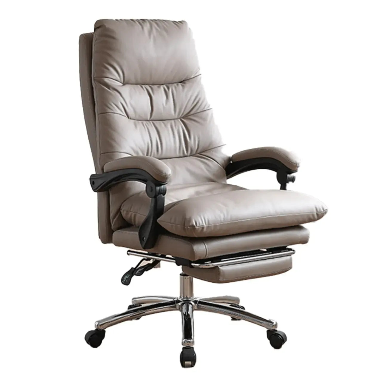 Fauteuil de bureau inclinable en cuir rembourré, réglable