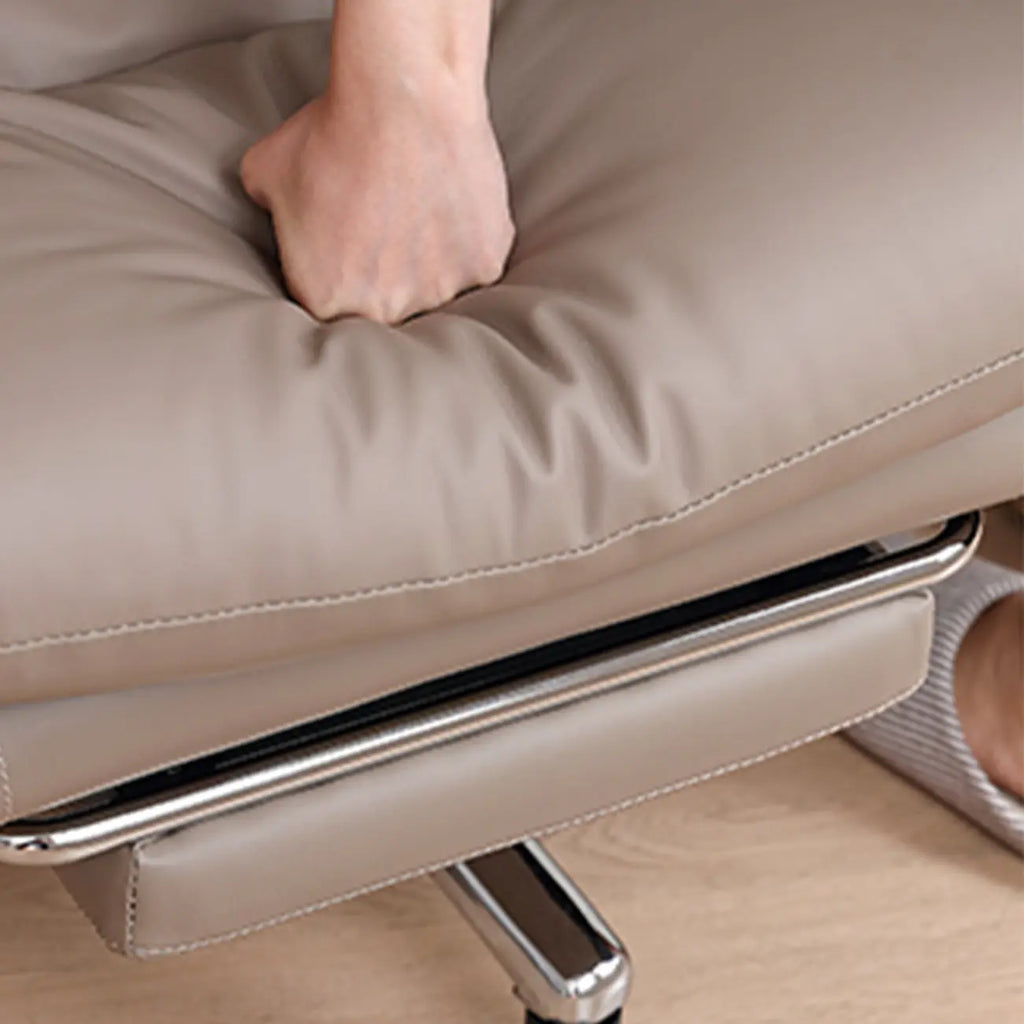 Fauteuil de bureau inclinable en cuir rembourré, réglable