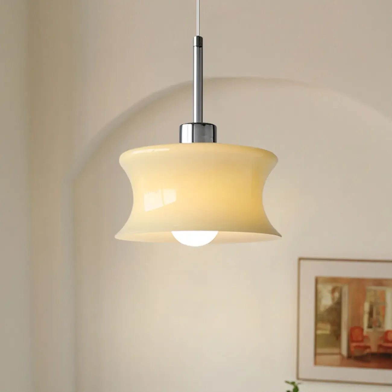 Suspension de cuisine moderne en verre globe réglable en hauteur