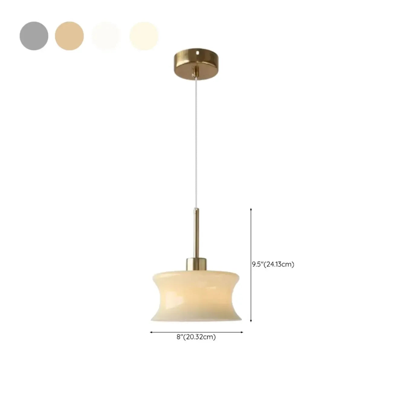 Suspension de cuisine moderne en verre globe réglable en hauteur