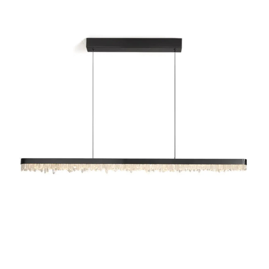 Suspension moderne en cristal pour îlot de cuisine, à intensité variable, LED