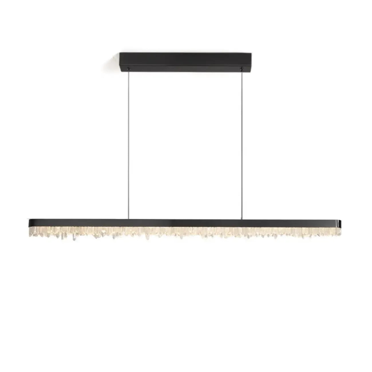 Suspension moderne en cristal pour îlot de cuisine, à intensité variable, LED